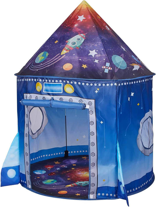 Spacious Rocket Ship Kids Tent - Imaginative Playhouse