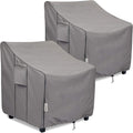 Patio Chair Covers Waterproof Fits up to 31.5W x 33.5D x 36H - 2 Pack
