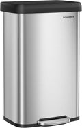 Kitchen Trash Can 21 Gallon Stainless Steel - Tall, Soft-Close Lid