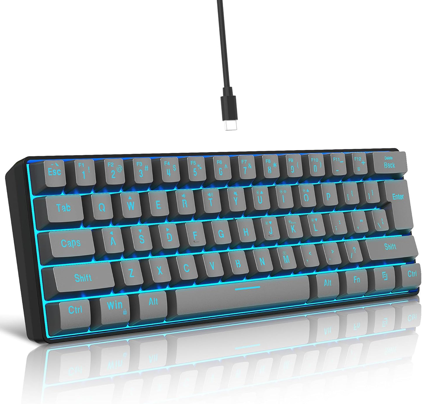 Snpurdiri 60% RGB Backlit Gaming Keyboard