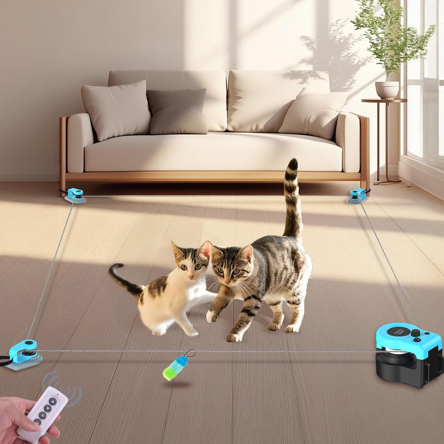 Upgrade Interactive Cat Toys for Indoor Cats with Remote Control