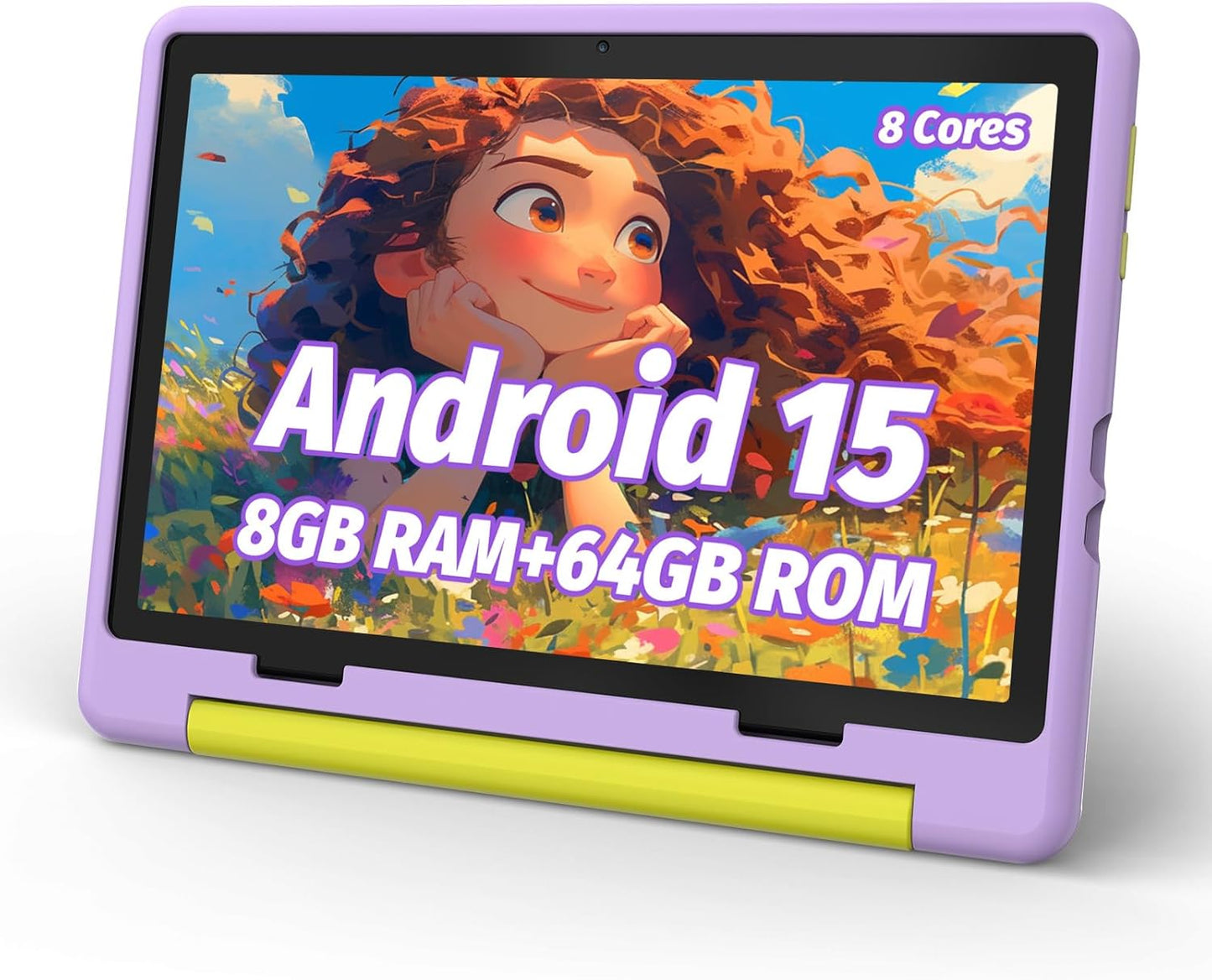 Kids Tablet with Case, Android 14, 10 inch, 64GB Storage