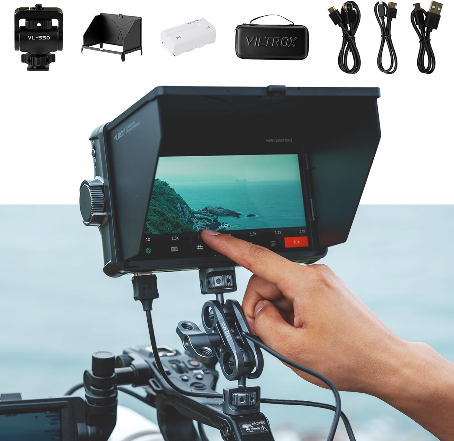 VILTROX DC-A1 7inch Ultra Bright Touchscreen Field Monitor