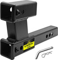 KAIRAY Double Hitch Receiver 2 in Dual Extension Riser - 6 in Lift