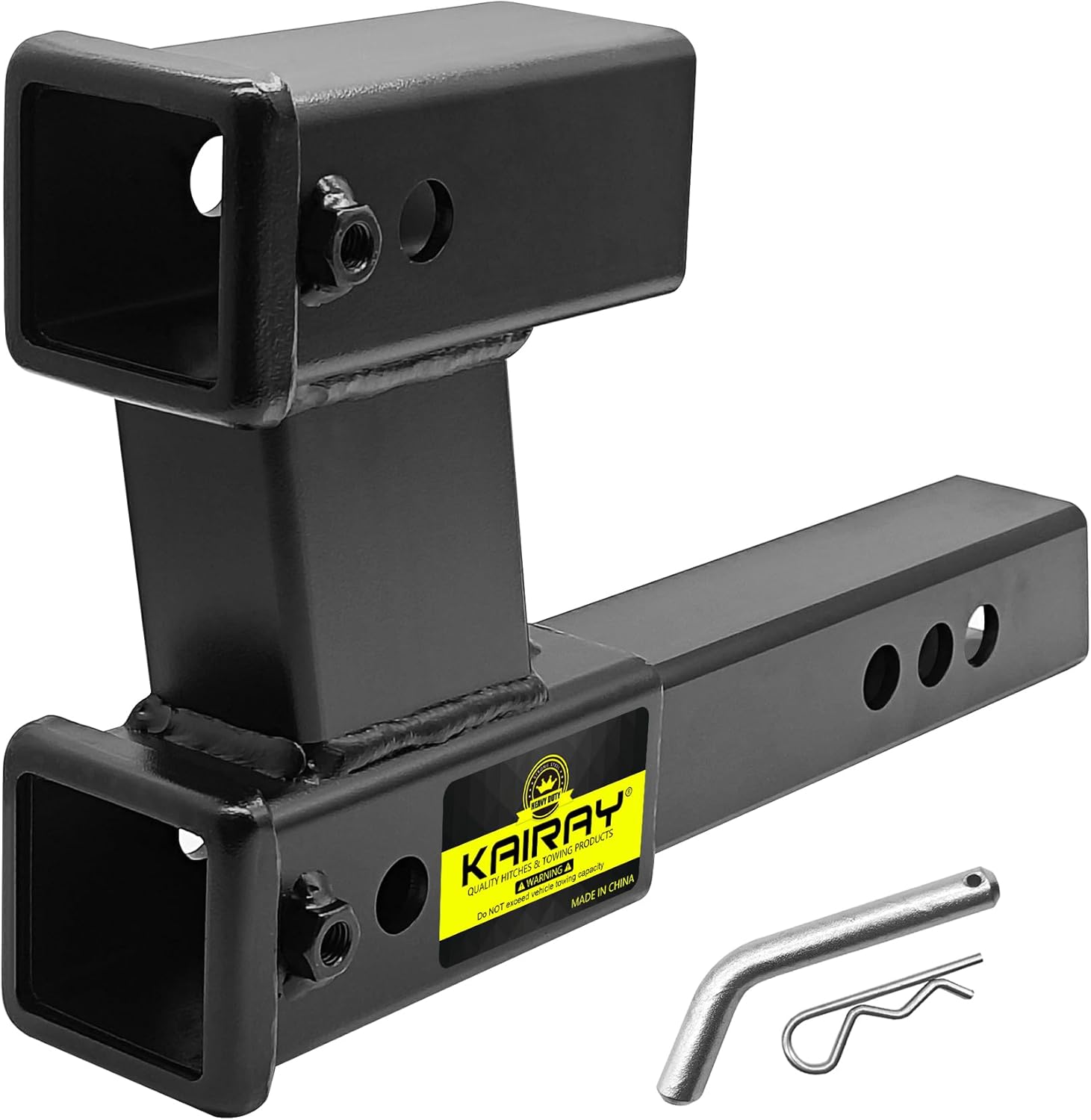 KAIRAY Double Hitch Receiver for 2 inch Trailer Dual Hitch