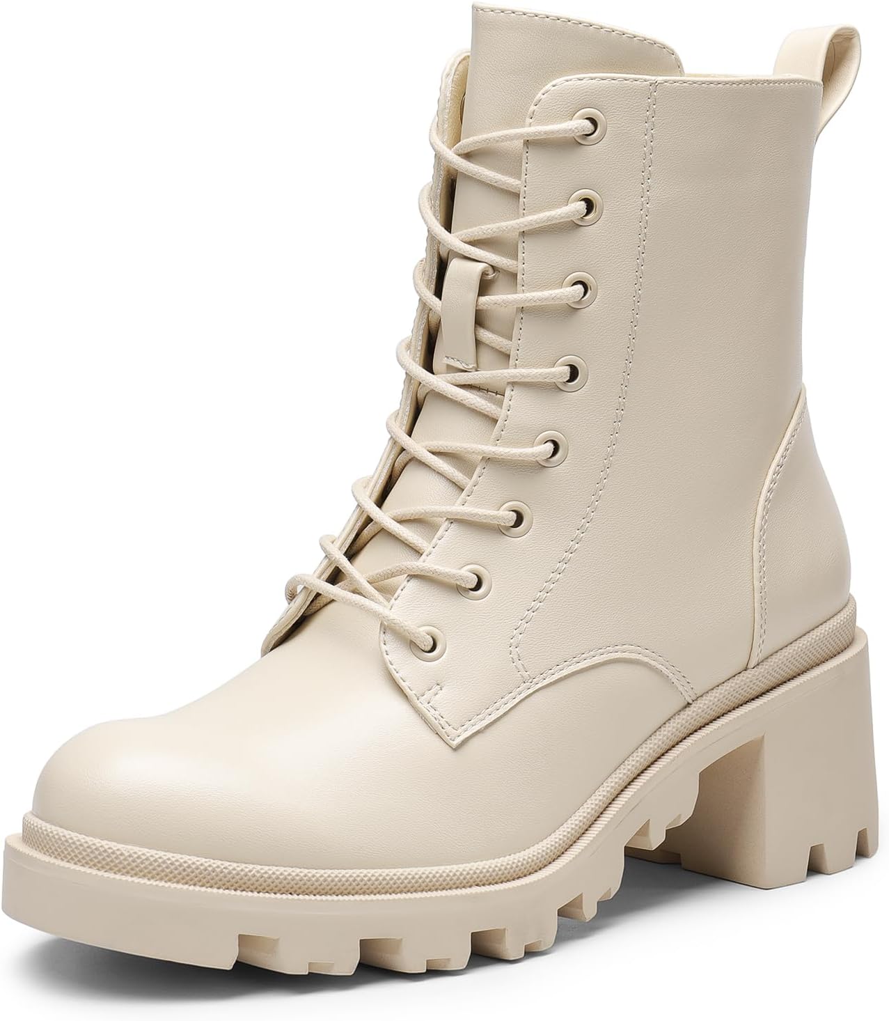 DREAM PAIRS Women's Lace Up Combat Ankle Boots for Fall Style
