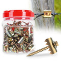 400 Pcs 2in Fence Staples Reusable Fasteners - Quick Install