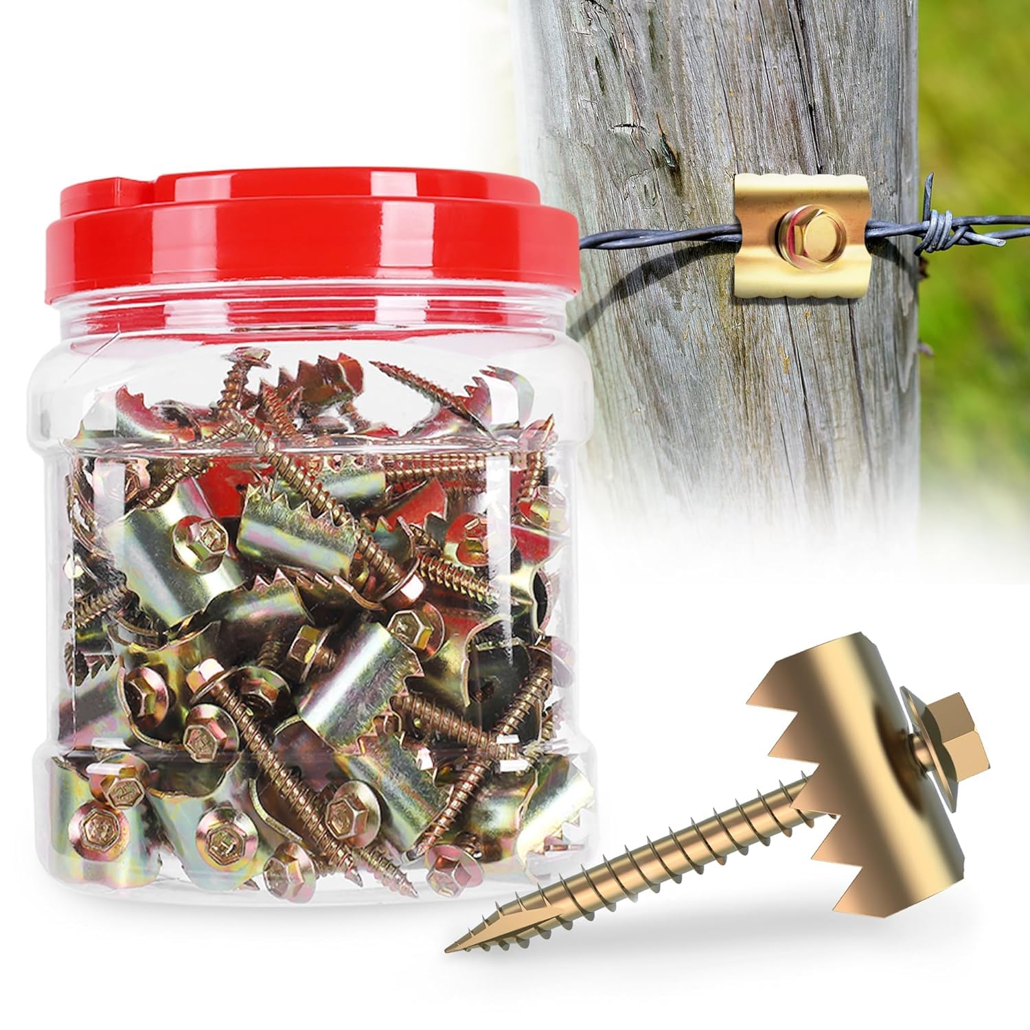 400 Pcs 2ft Fence Staples for Quick and Easy Installation