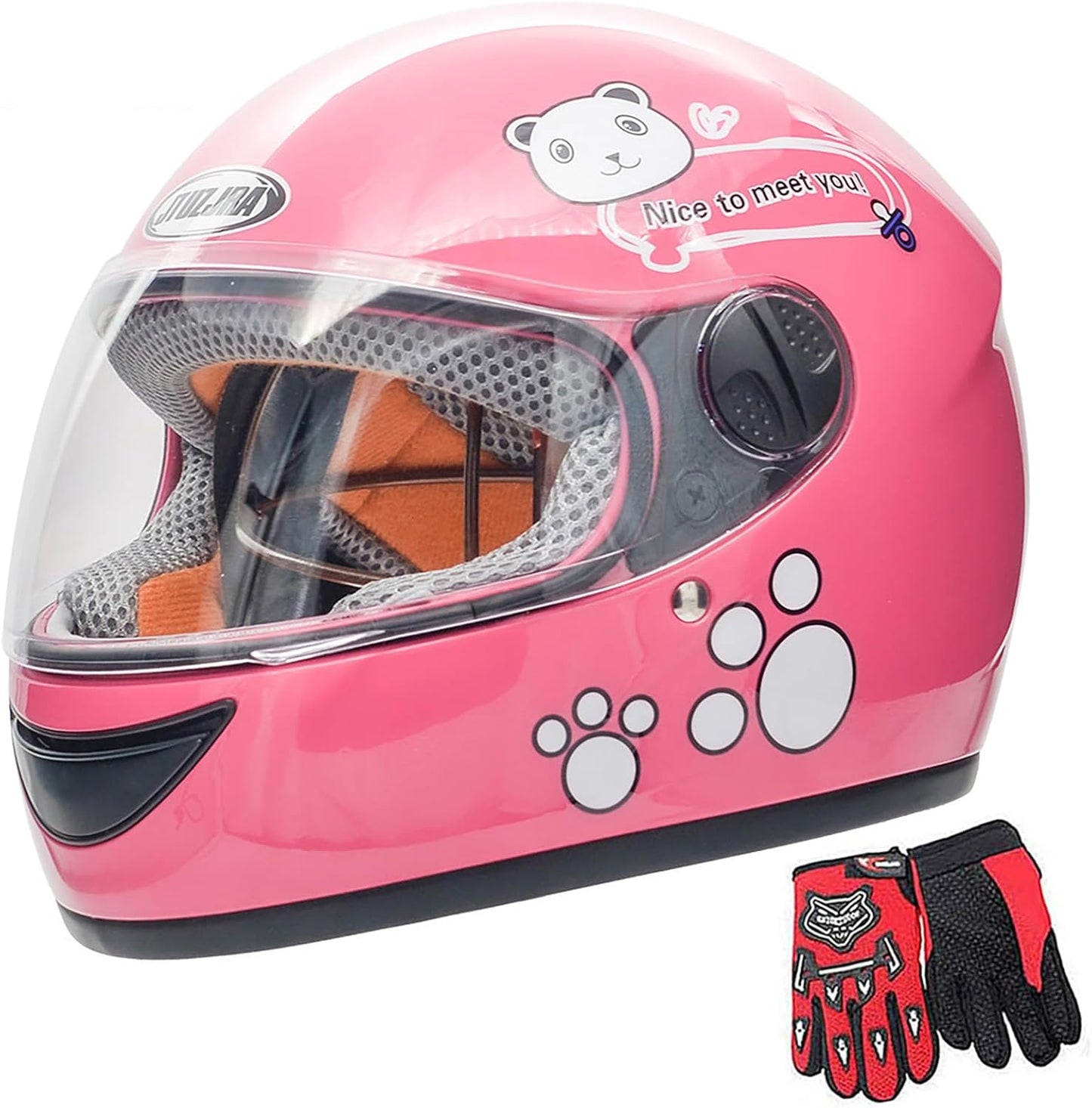 Kids Bike Helmet with Gloves for Safe Riding Ages 3-6