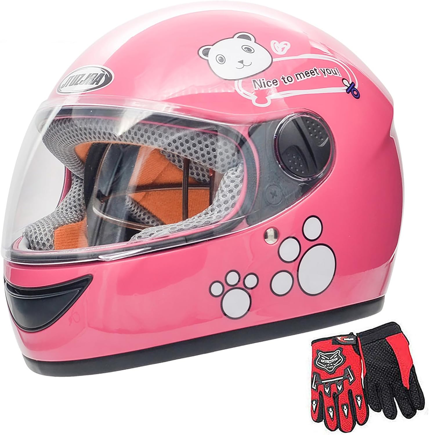 Kids Bike Helmet with Gloves for Safe Riding Ages 3-6