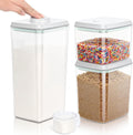 Flour Sugar Storage Container 3Pack - Airtight Pantry Organizers