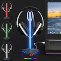 COZOO RGB Headphone Stand with USB Ports - Desk Organizer and Charger