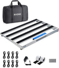 Guitar Pedal Board with Built-in Power Supply - Portable 19.09x12.16