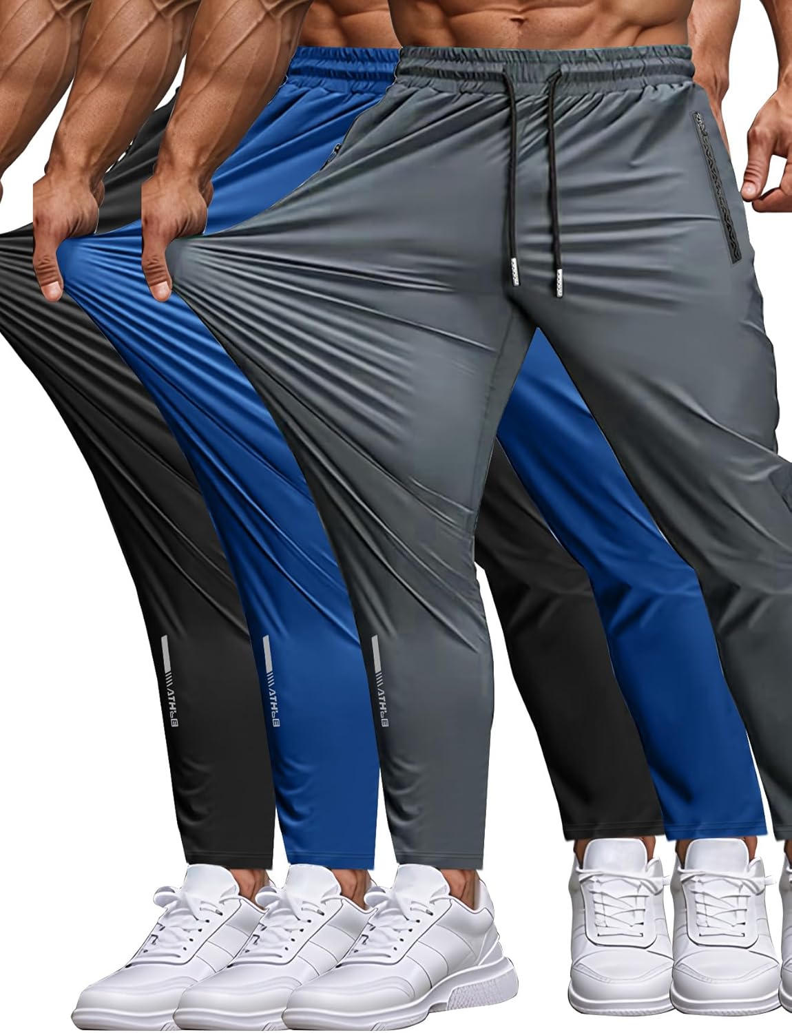 Men's Lightweight Active Sweatpants for Running and Yoga