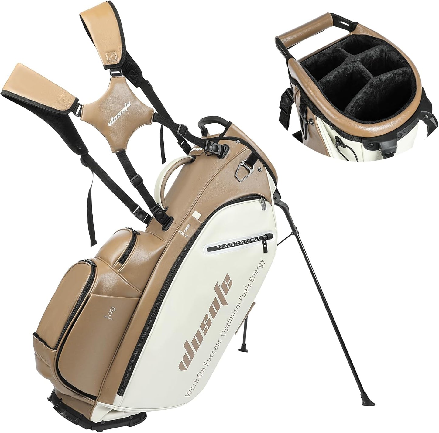 Golf Club Stand Bag with 14-Way Dividers and Waterproof Design
