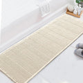 Waffle Runner Rug 24 in x 72 in - Super Absorbent Non Slip Bath Mat