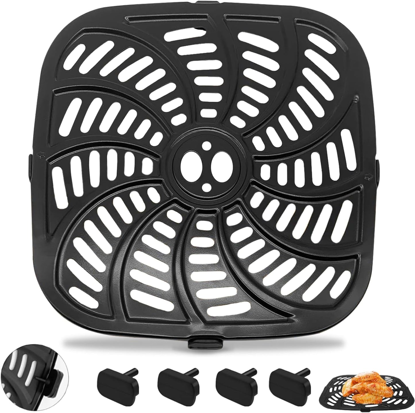 Gourmia 8QT Air Fryer Tray - Nonstick Grill Plate