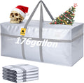 176 Gallon Large Moving Bags with Zipper and Handles - Foldable