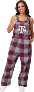 FOCO womens Ncaa College Team Logo Bib Overalls - Team Colors