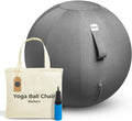 Balance Ball Chair 21.6 in for Office & Home - Linen Cover, Posture