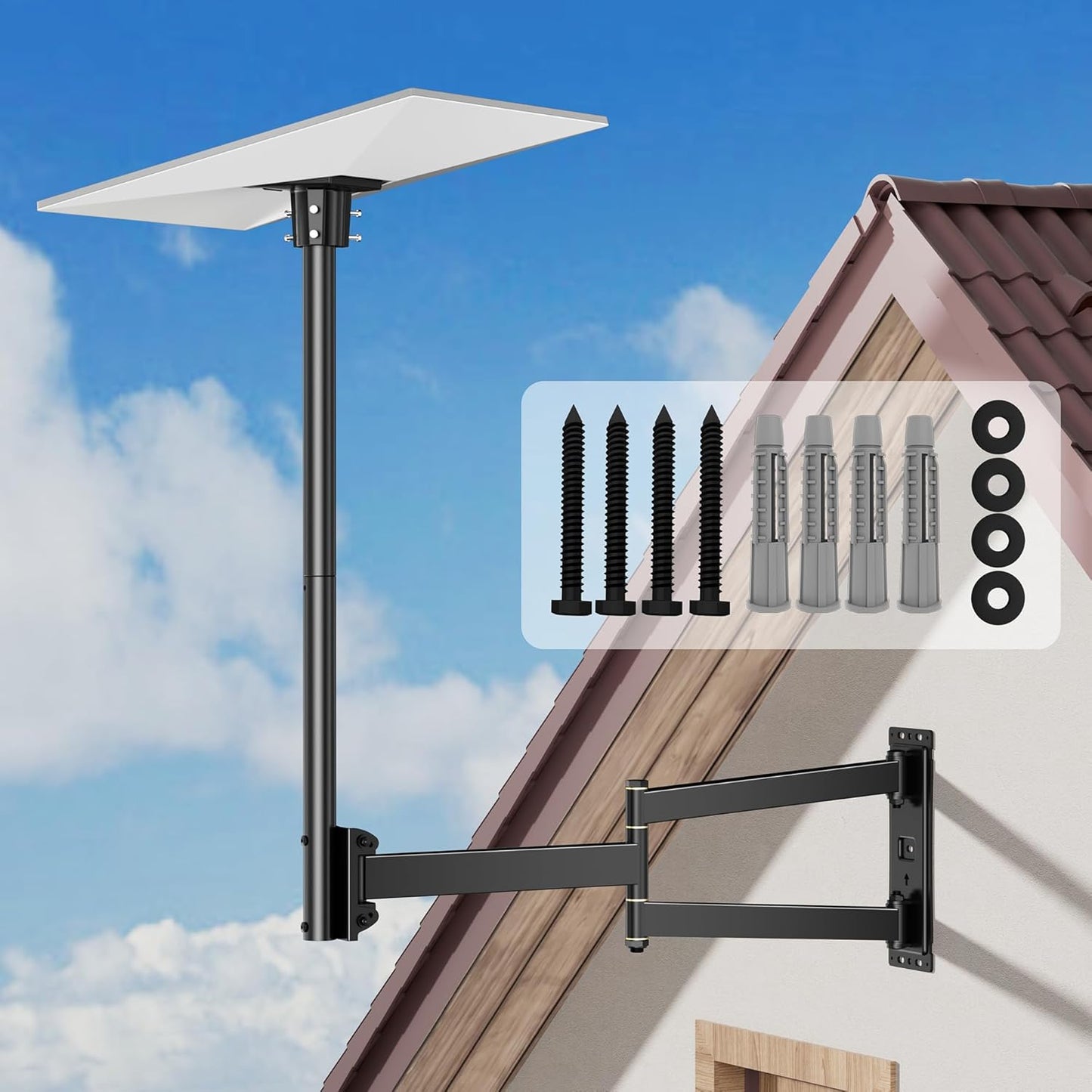 Starlink Gen 3 Standard Wall Mount with 29.7in Long Arm Design