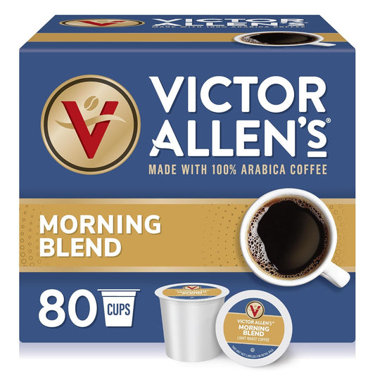 80 Count Single Serve Morning Blend Pods by Victor Allen's