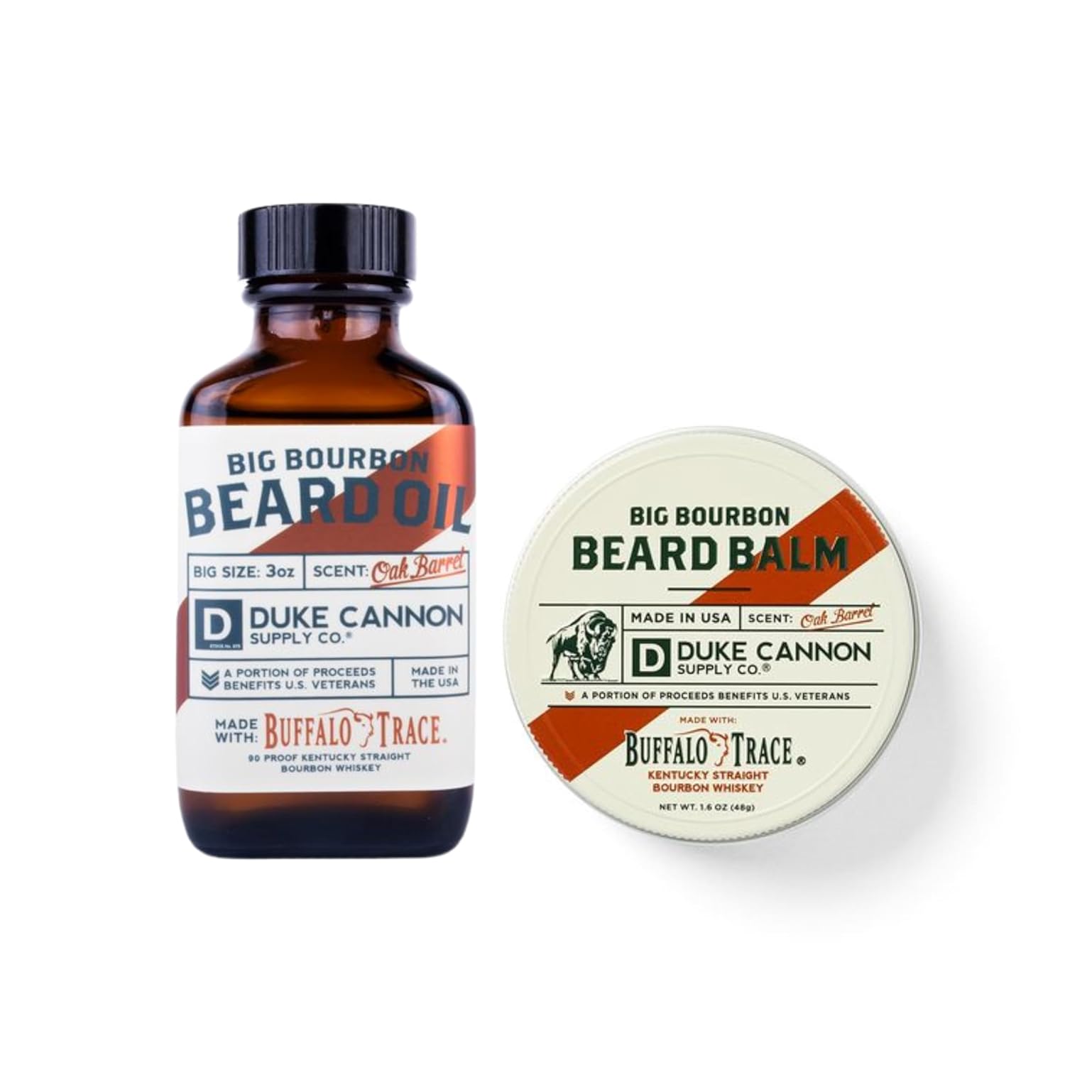 Duke Cannon Big Bourbon Beard Balm & Oil for Ultimate Care