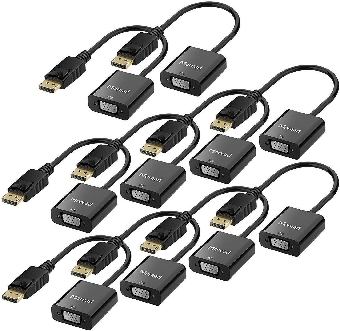DisplayPort to VGA Adapter 10 Pack for Computers and Monitors