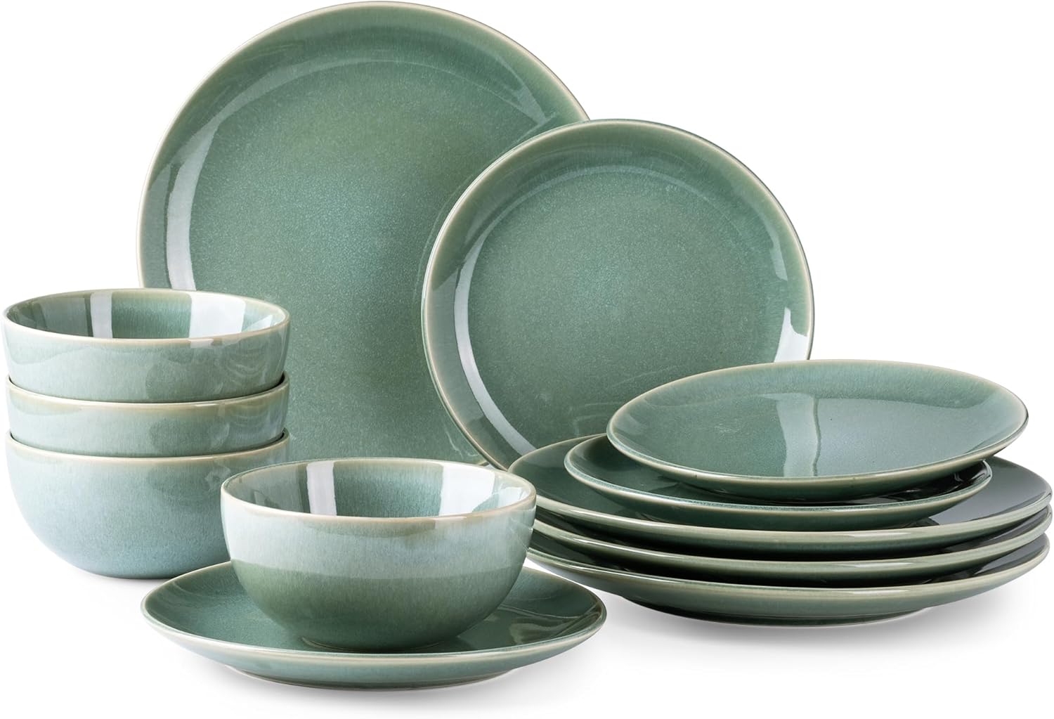 GBHOME Ceramic Dinnerware Set for 4 - 12 Pieces Stoneware