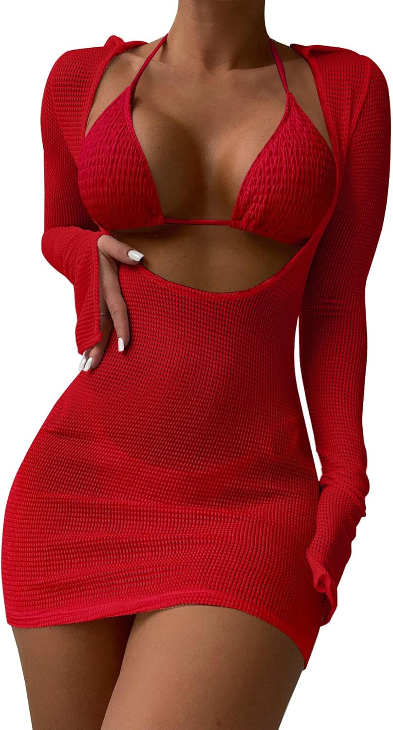 Lilosy Mesh Swimsuit Set - Sexy Beach Cover-Up