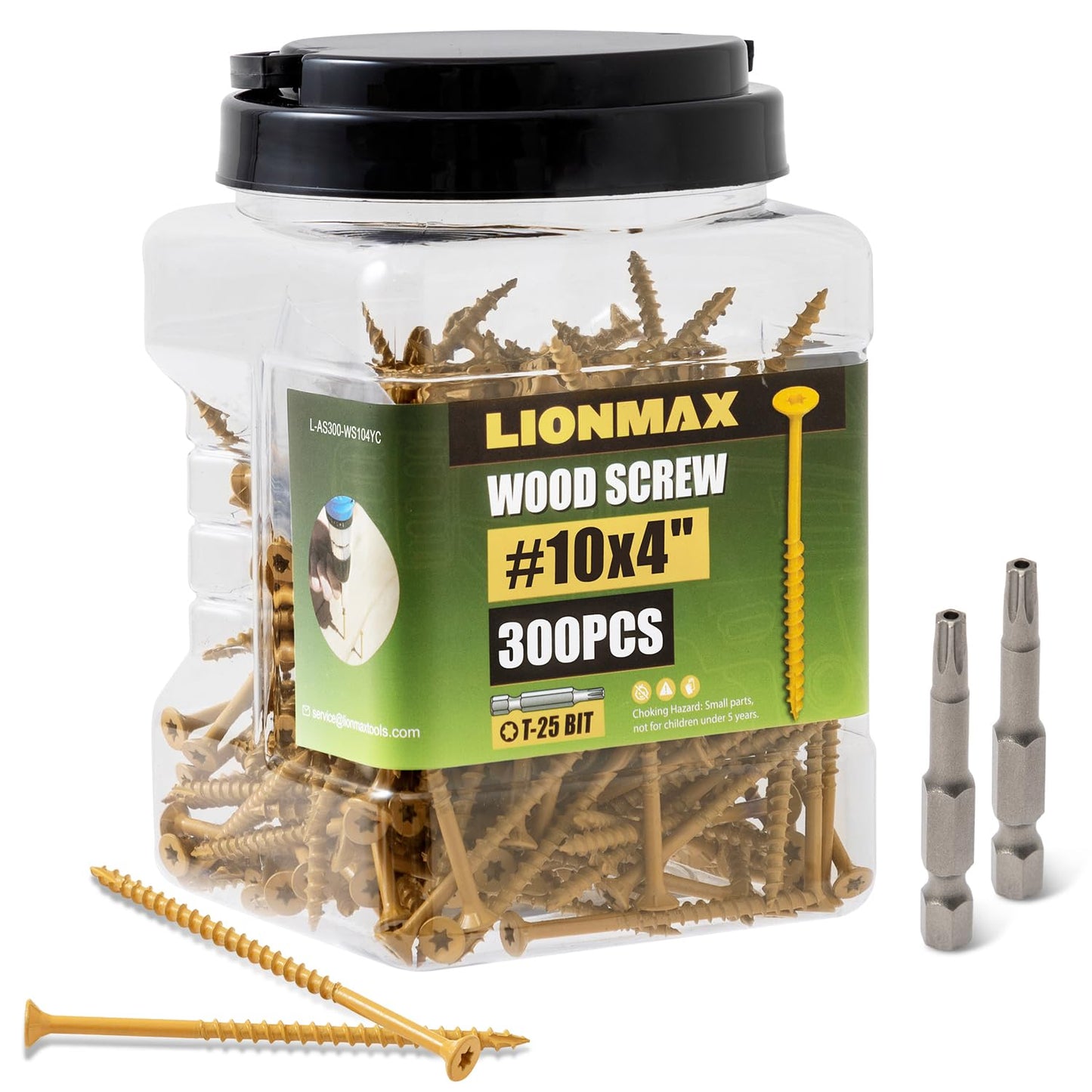 LIONMAX Deck Screws 4 Inch for Outdoor Decking Projects