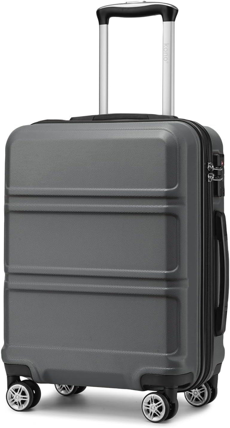 Kono 20 Inch Carry On Luggage with Spinner Wheels and TSA Lock