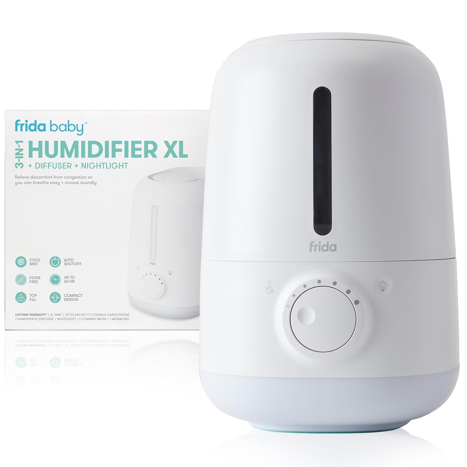 Frida Baby XL Humidifier: 3-in-1 Cool Mist + Diffuser