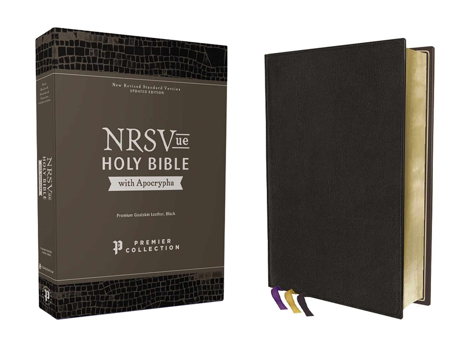 NRSVue Holy Bible with Apocrypha in Premium Goatskin Leather