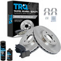 TRQ Front Brake Pad & Rotor Kit Ceramic Compatible with Multiple GM