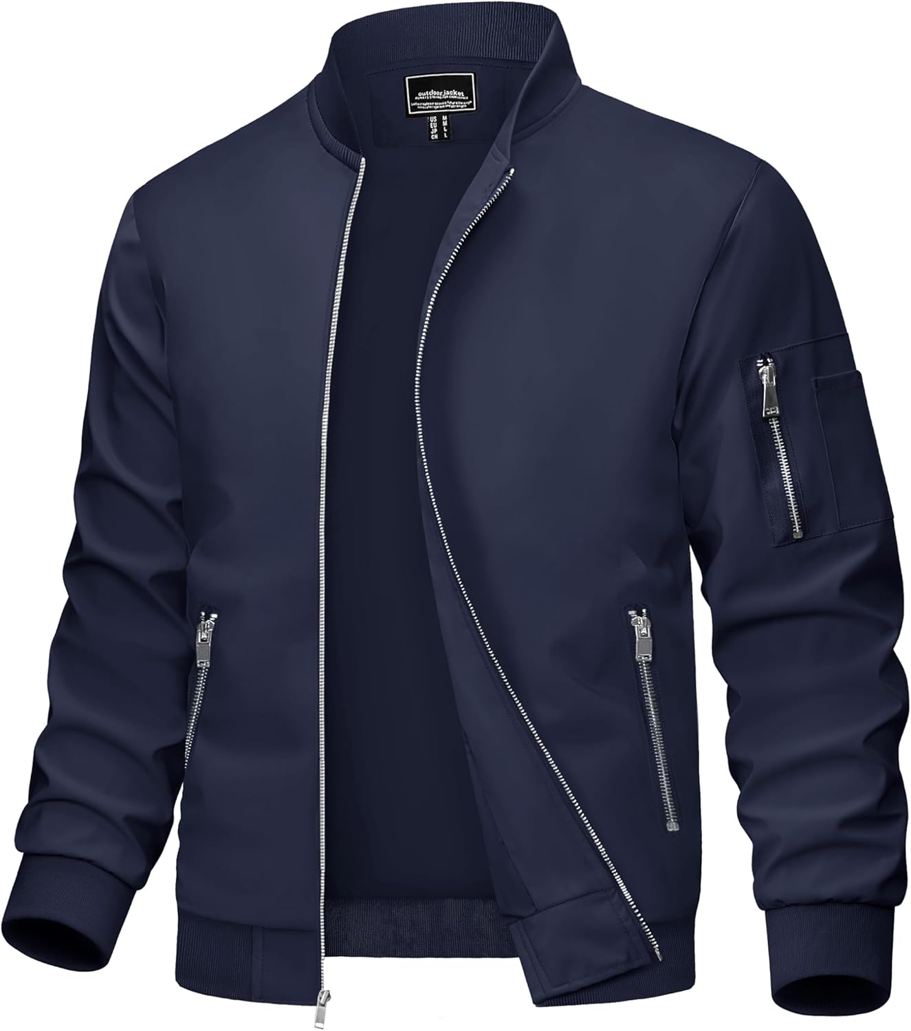 MAGCOMSEN Men's Bomber Jacket Lightweight Casual Windbreaker