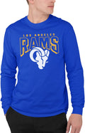 Los Angeles Rams Long Sleeve Fan Shirt - Soft 100% Cotton