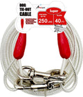 Petest 40ft Reflective Tie-Out Cable for Super Dogs up to 250 Pounds