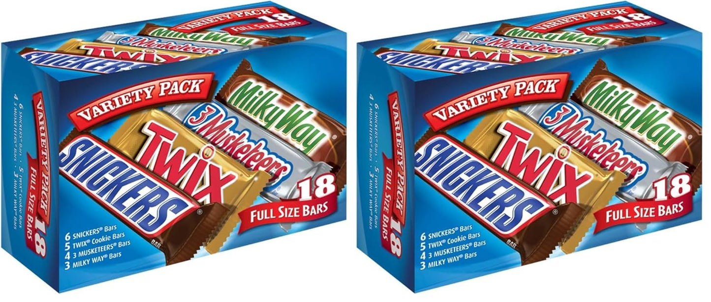 Full Size Halloween Chocolate Candy Variety Pack for Treats