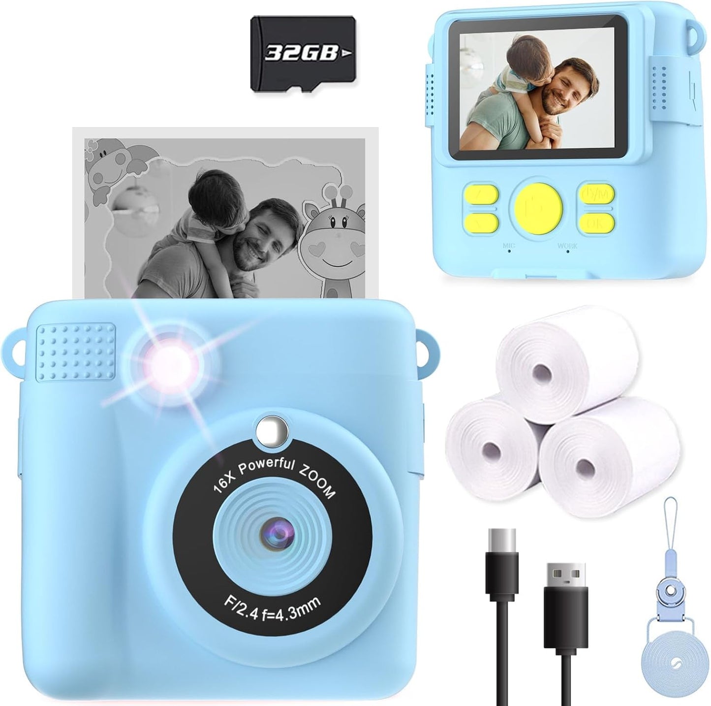 Instant Print Kids Camera - Capture Memories in a Snap!