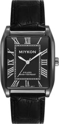 Men's Miykon Vintage Square Watch with Leather Strap for Daily Wear