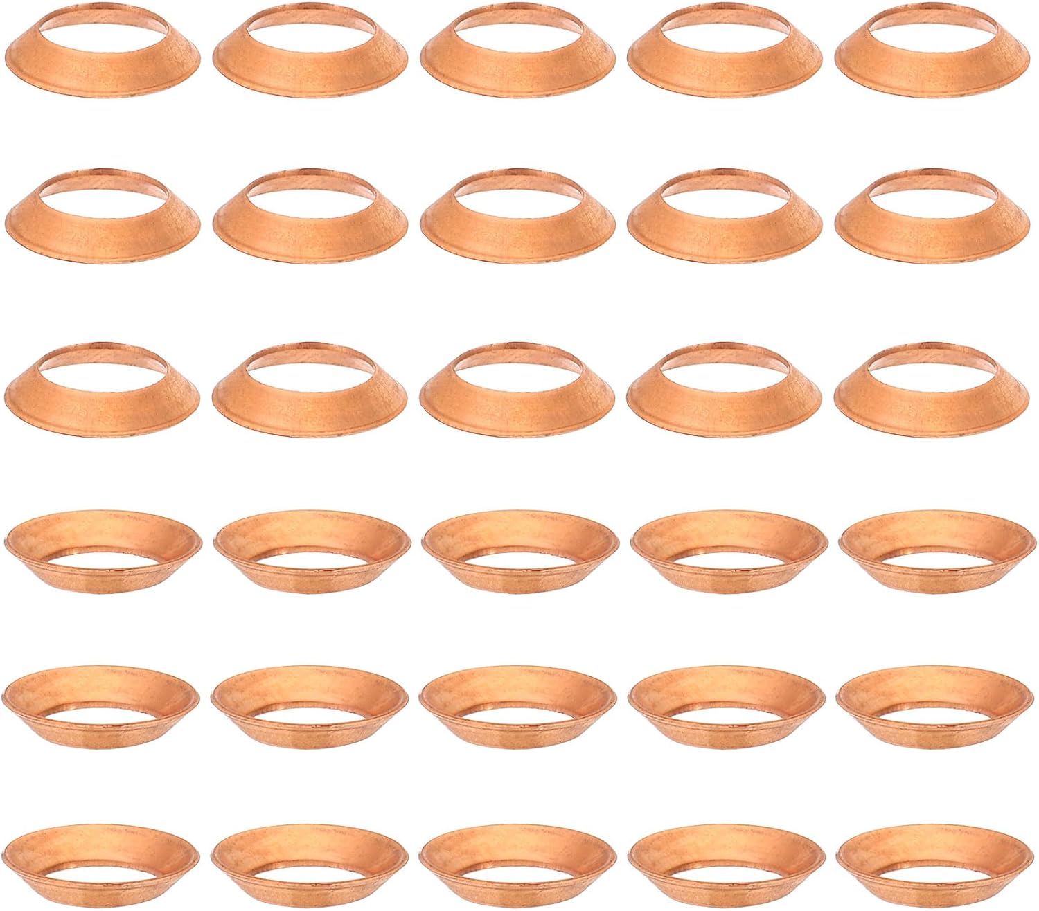 30Pcs PATIKIL Flare Gasket Set - Perfect for 3/8 Copper Pipes!