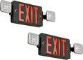 LED Exit Sign with Emergency Lights - UL 924 Certified 2 Pack