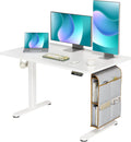Electric Standing Desk Adjustable Height 48x24 in - Spacious Storage