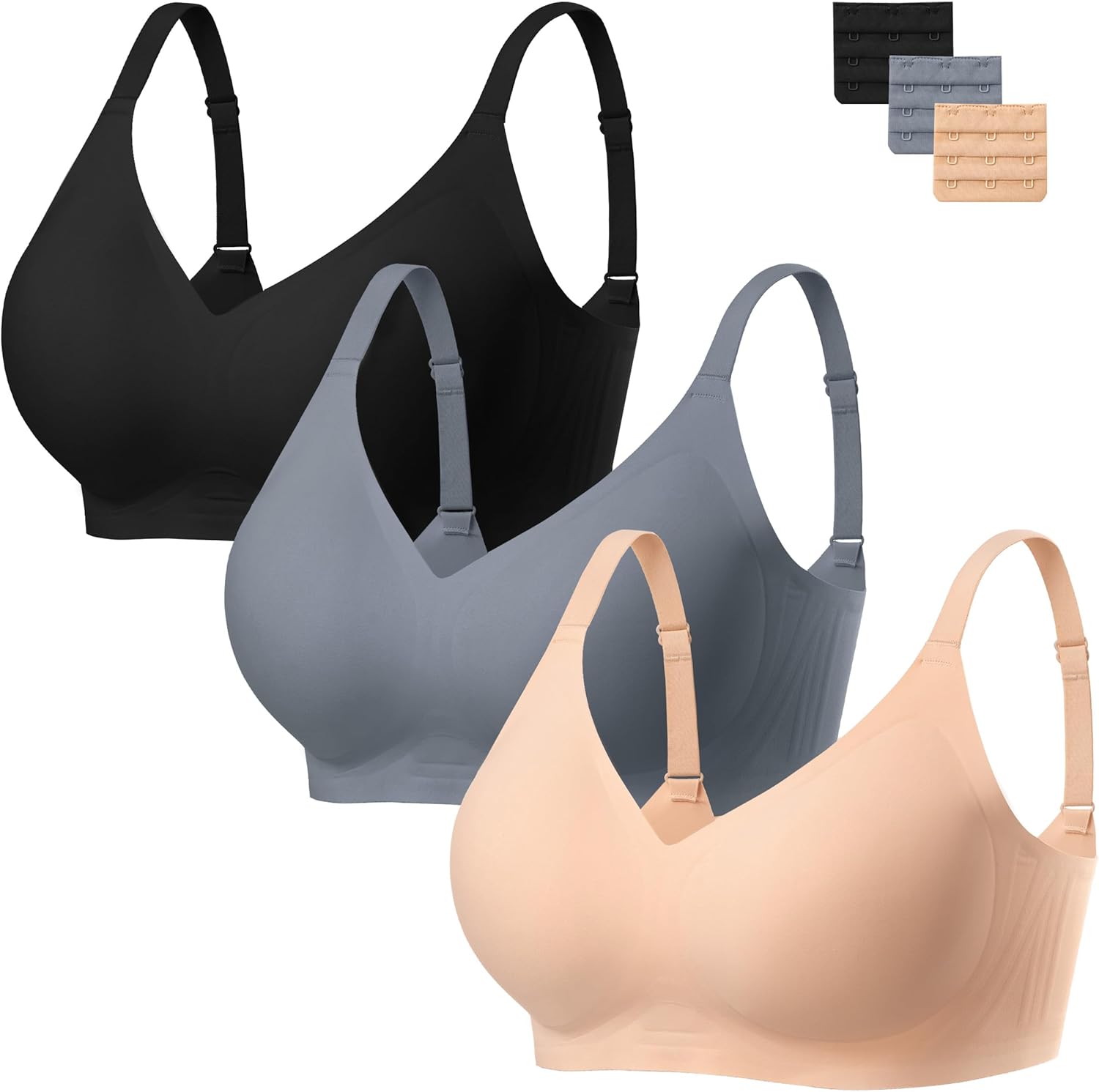 Comfort Seamless Wireless Bra for Women with Full Coverage