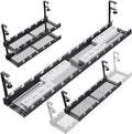 31in Extendable Under Desk Cable Management Tray - Clamp Mount SRJZMLY