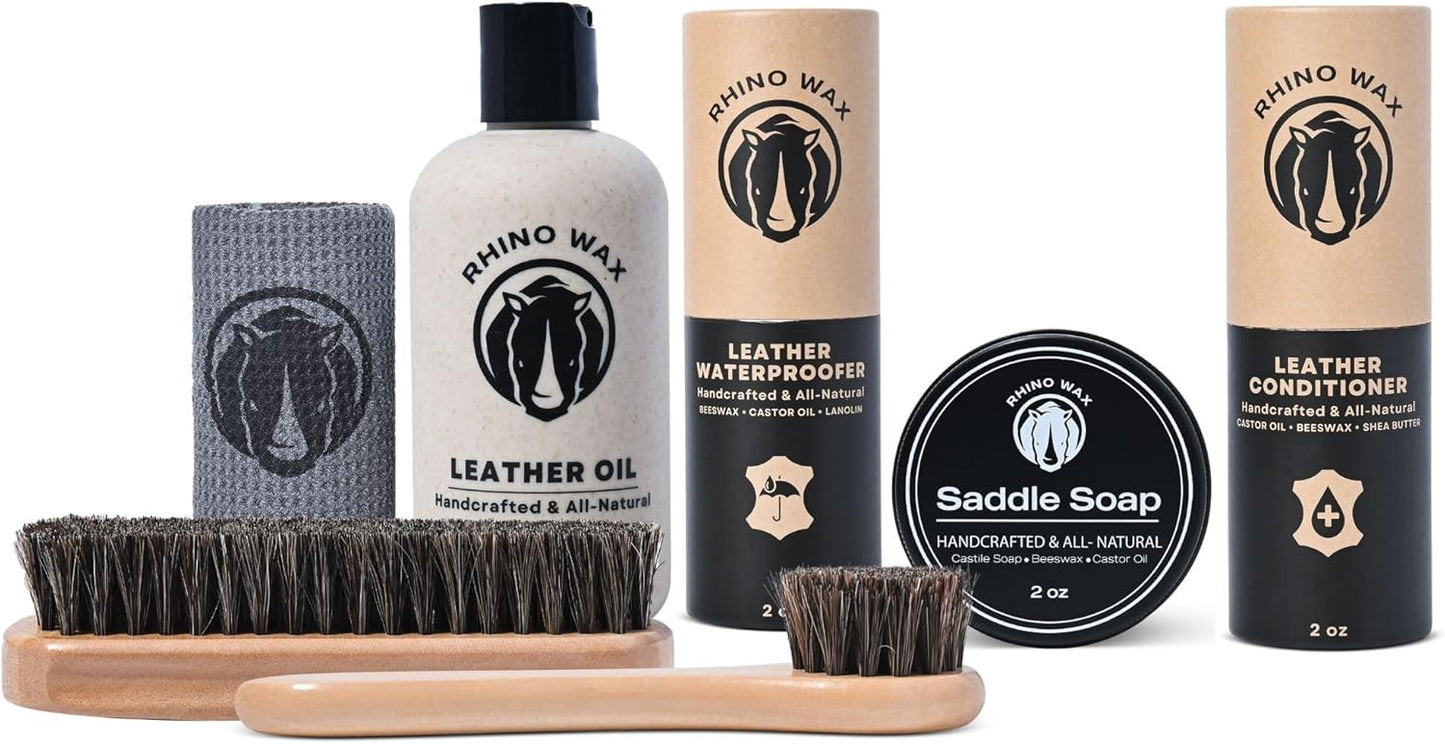Rhino Wax Boot Kit + Leather Conditioner