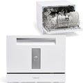Compact 6-Place Setting Dishwasher - Portable Countertop Unit