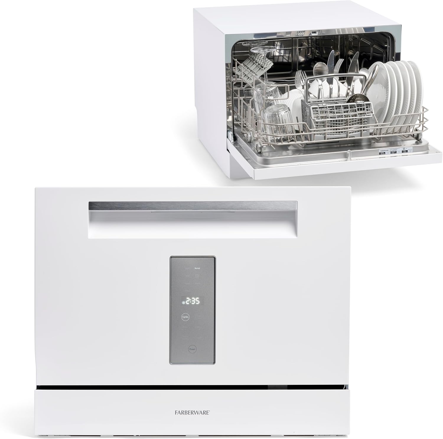 Compact 6-Place Setting Dishwasher for Small Spaces and RVs