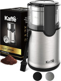 Kaffe Electric Coffee Grinder - Removable Cup - Stainless Steel - Espresso Wizard